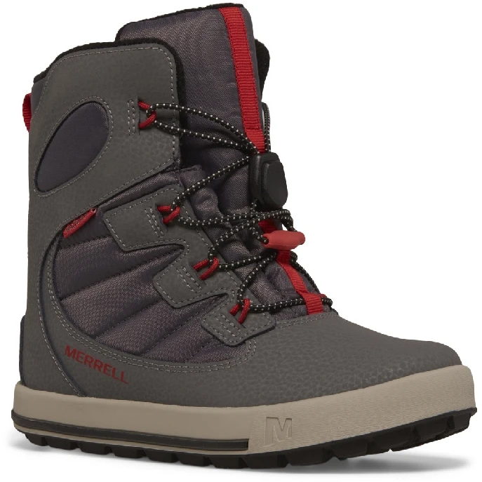 Merrell Bottes D'Hiver Enfants - Snow Bank 4.0 Waterproof - Gris/noir/rouge â Image 8