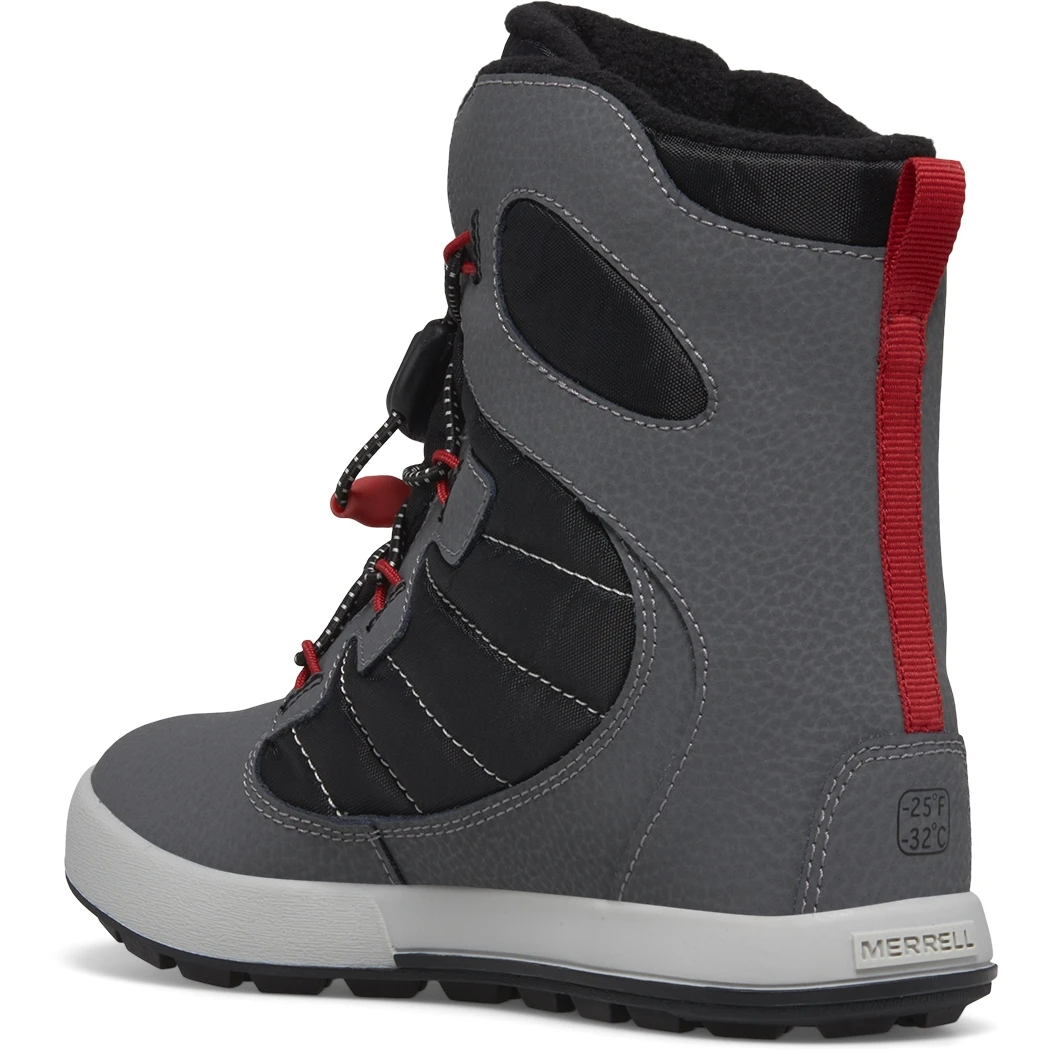 Merrell Bottes D'Hiver Enfants - Snow Bank 4.0 Waterproof - Gris/noir/rouge â Image 3